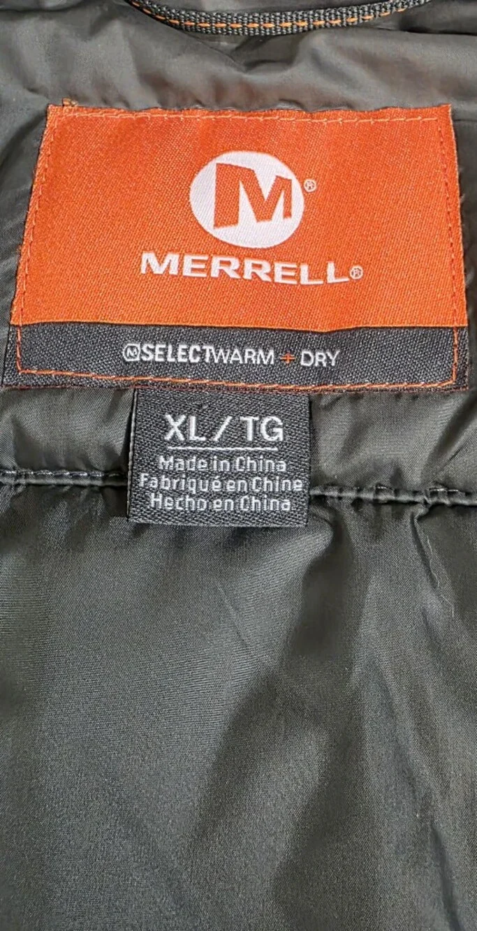 Merrell Quentin Mens Size XL Weather Resistant Performance Jacket